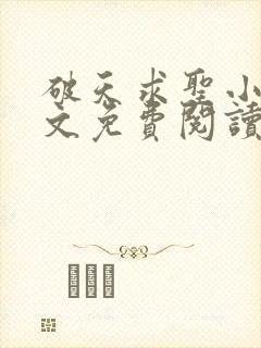 破天求圣小说全文免费阅读封面