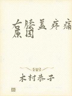 右膝盖疼痛什么原因封面