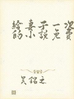 给妻子一次恋爱的小说免费阅读