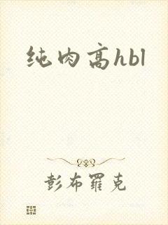 纯肉高hbl封面