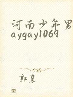 河南少年男男gaygay1069