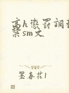 高h惩罚调教囚禁sm文