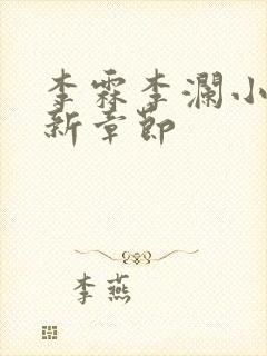 李霖李澜小说最新章节