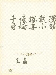 千亿总裁独宠替身娇妻小说版