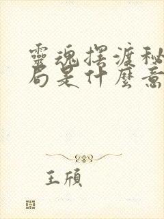 灵魂摆渡秘密结局是什么意思