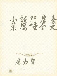 小说门房秦大爷叶思佳全文阅读