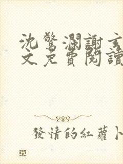 沈惊澜谢玄寂全文免费阅读