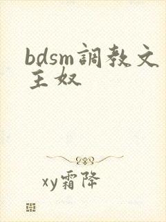 bdsm调教文主奴