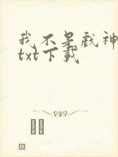 我不是戏神全本txt下载