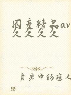 国产精品av久久久久久