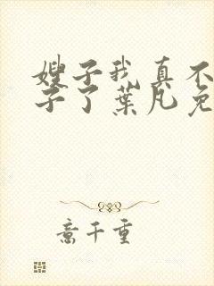 嫂子我真不是傻子了叶凡免费封面