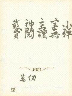 武神主宰小说免费阅读无弹窗