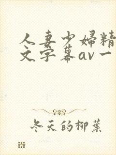 人妻少妇精品中文字幕av一级久久久