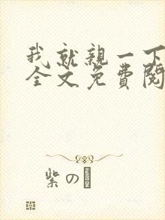 我就亲一下小说全文免费阅读封面