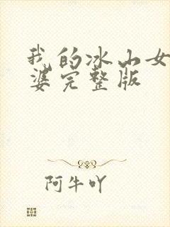 我的冰山女神老婆完整版封面