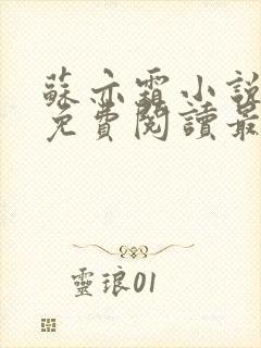 苏亦霜小说全文免费阅读最新章节