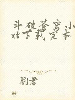 斗破苍穹小说txt下载完本封面