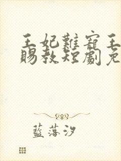 王妃难宠王爷请赐教短剧免费观看