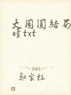 大团圆结局苏玉晴txt