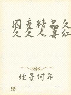 国产精品久久久久久人妻红杏1封面