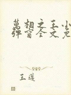 万相之王小说无弹窗全文免费阅读