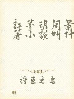 许菁玥周景和原著小说叫什么