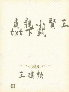 贞观小贤王全文txt下载