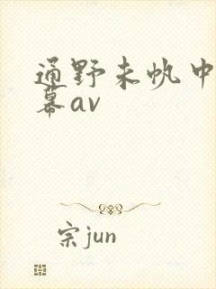 通野未帆中文字幕av封面