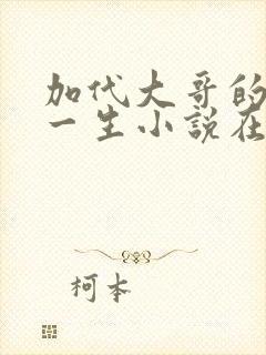 加代大哥的戎马一生小说在线阅读