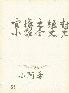 官场之绝对权力小说全文免费阅读封面