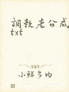 调教老公成绿奴txt