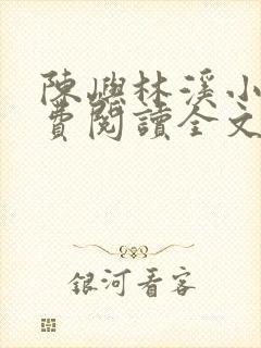 陈屿林溪小说免费阅读全文最新章节