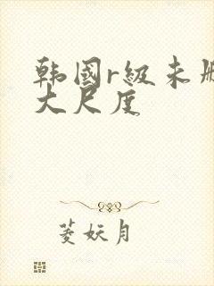 韩国r级未删减大尺度