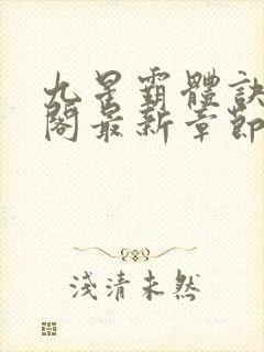 九星霸体诀笔趣阁最新章节更新封面