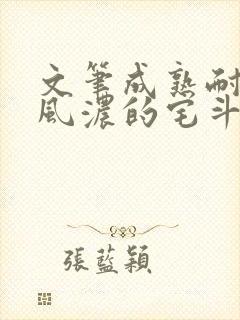 文笔成熟耐看古风浓的宅斗文