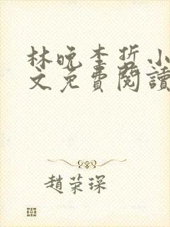 林晚李哲小说全文免费阅读