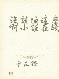 没说他这么全能啊小说在线阅读