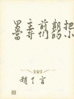 男主前期把女主当哥们的小说