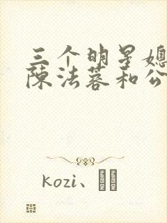 三个明星媳妇儿陈法蓉和公公小说