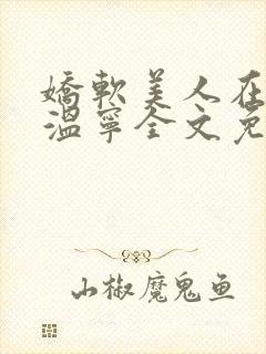 娇软美人在七零温宁全文免费阅读