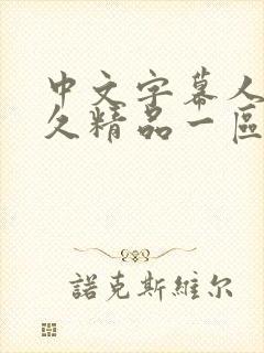 中文字幕人妻久久精品一区