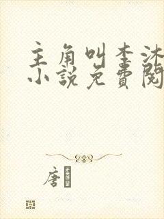 主角叫李沐尘的小说免费阅读