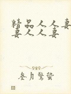 精品人人妻人人妻人人妻