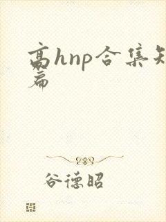 高hnp合集短篇