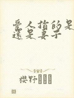 爱人指的是丈夫还是妻子