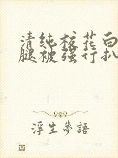 清纯校花白丝双腿被强行扒开