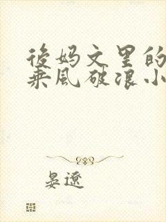 后妈文里的亲妈乘风破浪小说免费阅读
