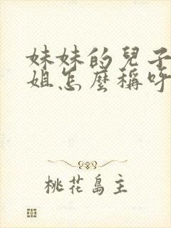 妹妹的儿子叫姐姐怎么称呼