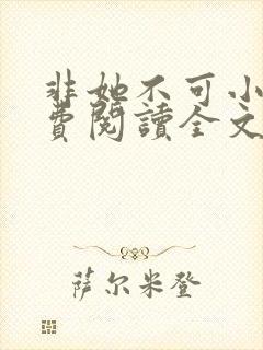 非她不可小说免费阅读全文