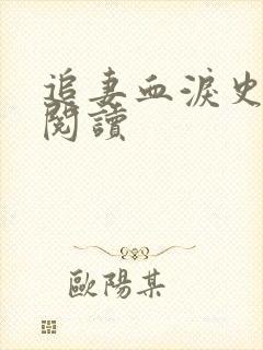 追妻血泪史免费阅读